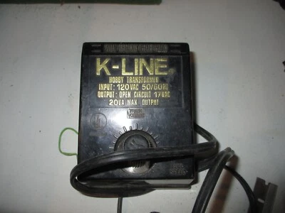 K-Line Model K-950 120V 50/60Hz Train Black Hobby Transformer - Image 1 of 2