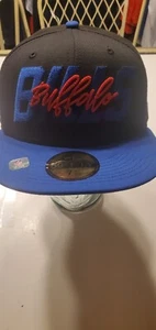 Buffalo Bills NFL New Era 59fifty 2022  draft day fitted hat black/blue 7 1/2 - Picture 1 of 4