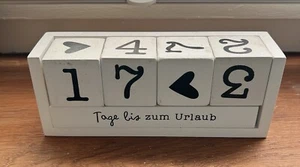 Weißer Holzkalender für besondere Momente - Bild 1 von 6