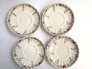 4 COPELAND SPODE Imperial Wicker Dale Demitasse 5 1/2 " Saucer  - Picture 1 of 5