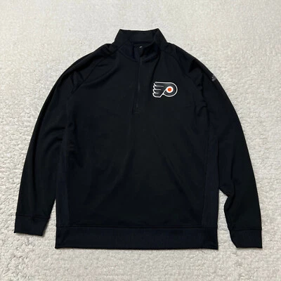 Philadelphia Flyers Sudadera Hombre Mediana Negra Media Cremallera Pullover Adidas Foto 1 de 4