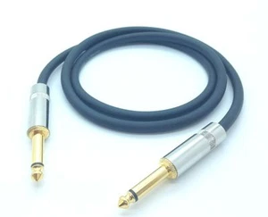 50cm Neutrik Jack Speaker Cable Lead. Mono Jack to Jack 6.35mm. 1/4" Rean 0.5m - Picture 1 of 4