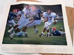 ALABAMA FOOTBALL REBIRTH IN THE SWAMP SHAUN ALEXANDER LARGE PRINT DANIEL MOORE - Picture 1 of 7