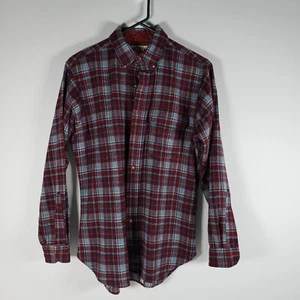 VTG 1970s LOBO by PENDLETON Virgin Wool FLANNEL Board SHIRT Mens M - Picture 1 of 10