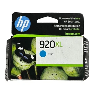 Cartucho de tinta original cian alto rendimiento HP 920XL nuevo en caja - EXP diciembre 2024 - Imagen 1 de 6
