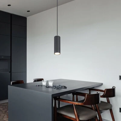 GLOBO Esstischleuchte Hängelampe Leuchte Pendelleuchte Skandinavisch schwarz matt GU10