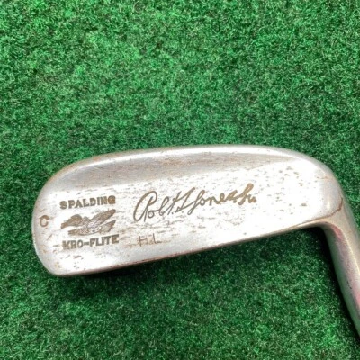 Spalding Kro-Flite Robt T Jones Jr RU chipper coated steel shaft leather grip RH - Image 1 of 4