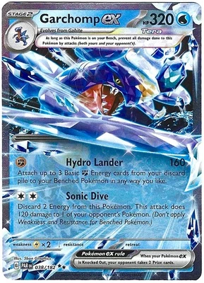 Garchomp ex - EX - SV04: Paradox Rift 038/182 - NM Pokemon - Image 1 of 2