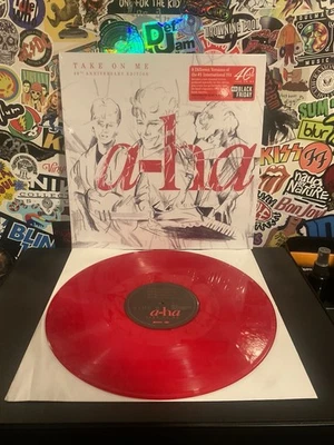 A-HA Take On Me EP RED VINYL W/HYPE STICKER/3000 Foto 1 de 2