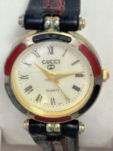 Gucci Ladies Watch, Original Leather Strap, Rare Vintage Style, Gifts For Her - Picture 1 of 12