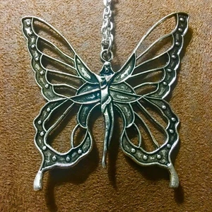 Schmetterling Silber Mode Halskette - Bild 1 von 1