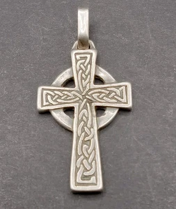 Vintage Sterling Silber 925 Kreuz Anhänger - Bild 1 von 3