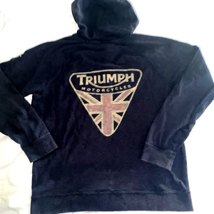Triumph Motorcycles x Lucky Brand Henley Pullover Hoodie Mens Size XL - Picture 1 of 9