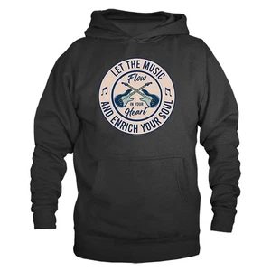 Sudadera con Capucha Let The Music Enrich Your Soul Music Band Instrumento - Imagen 1 de 10