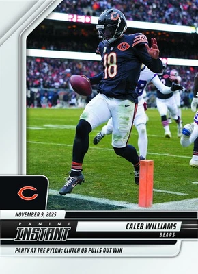2025-26 Panini Instantáneo NFL #209 Caleb Williams Chicago Bears PREVENTA Foto 1 de 2