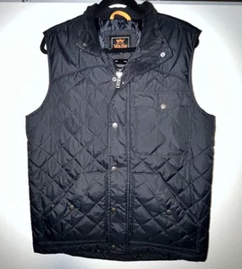 WALLS Men's Western Wear Black Quilted Puffer Vest Ruidosa Size Medium - Picture 1 of 8