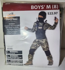 M(8) Navy Seal 8-Piece Halloween War Costume Camo Military Soldier NEW - Picture 1 of 8
