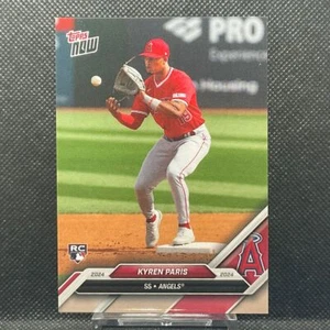 2024 Topps NOW Road to Opening Day Kyren Paris OD-116 RC Angels - Picture 1 of 2