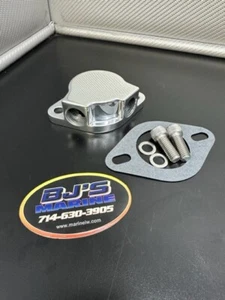 Billet Aluminum Chevy Boat Thermostat Housing 350 454 502 V Drive Berkeley Jet - Picture 1 of 4