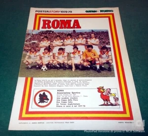 Guerin Sportivo Allegato Maxi POSTER STORY 1978-79 "ROMA" misure 60 x 90 cm. - Imagen 1 de 4