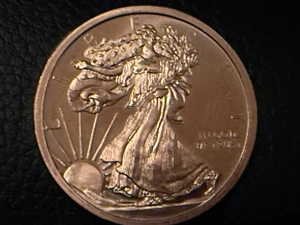 NEW! 1 oz Walking Liberty Fine Copper Rounds -BULLION-No Date - Picture 1 of 2