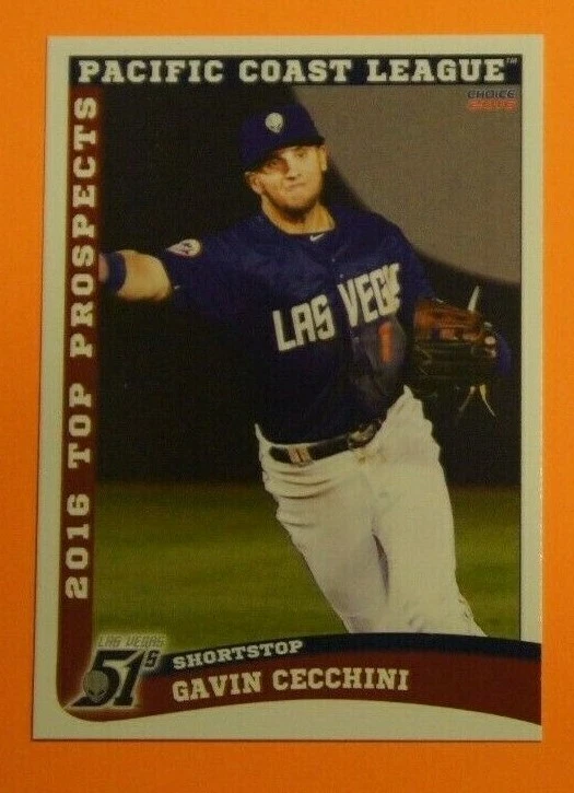 2016 Choice, PCL T/P, Las Vegas 51's - GAVIN CECCHINI - Image 1 of 1
