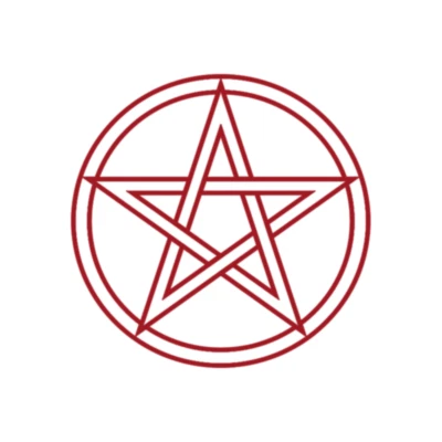 Pentacle Decal Bumper Sticker Wicca Pagan Wicca Spiritual Alter  Mirror Window - Image 1 of 4