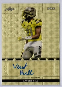 2016 LAVERT HILL Leaf Army All-American Bowl Auto 1/1 prova di preproduzione - Foto 1 di 2