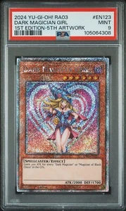 PSA 9 MINT Dark Magician Girl 5th RA03-EN123 Platinum Secret Rare *4308 Yugioh - Picture 1 of 3
