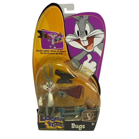 Looney Tunes Back in Action Figure Bugs Mattel 2003 B4903 Brand New Sealed Cover