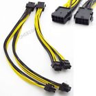 PCIE 8pin to Dual 8pin 6+2 pin GPU Graphics Card Power Splitter Cable Wire 17H