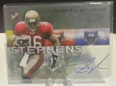 2002 Topps Pristine Autographs #PTS Travis Stephens Auto Acetate  - Image 1 of 2