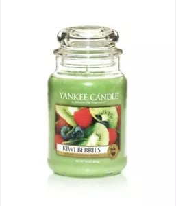 Yankee Candle KIWI BERRIES 22 oz WHITE LABEL RARE HTF NEW - Picture 1 of 1