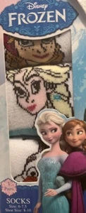 Calzini congelati per ragazze Disney taglia 6-7,5 - 3 paia nuovi - Foto 1 di 2