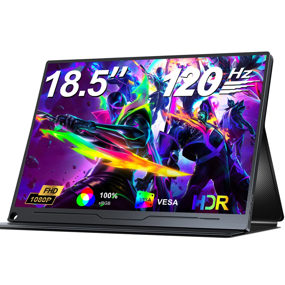 18,5 Zoll UPERFECT 120Hz Tragbare Monitor 1920*1080 HDMI LCD Display Für Xbox PS - Bild 1 von 4