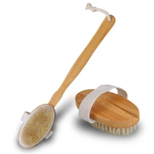 1 Badebürste Rückenbürste Massagebürste Körperbürste Saunabürste Holz - Bild 1 von 1
