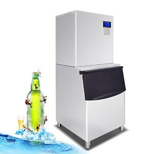 Kolice Commercial Cube Ice Machine Ice Cube Maker,Auto Detection,880 LBS/Day