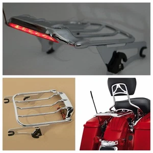 PORTAPACCHI CON STOP PER HARLEY DAVIDSON Touring Street Glide 09-15 Gepäckträger - Foto 1 di 1