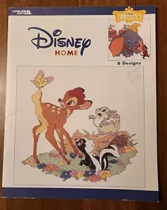 Disney Classics Cross Stitch Patterns 6 Designs Dumbo Bambi Leisure Arts 2002 - Picture 1 of 8