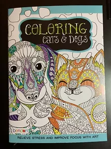 FARBE KATZEN & HUNDE, MALBUCH FÜR ERWACHSENE, BRANDNEU SPASS! - Bild 1 von 2