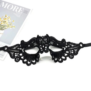 Cosplay Masks Sexy Eye Mask Lace Masquerade Mask Eye Patch Eyeshade Half Face - Picture 1 of 17