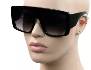 KISS Oversized Large Square Vintage Retro Style Sunglasses Black/Gradient K16 - Picture 1 of 5
