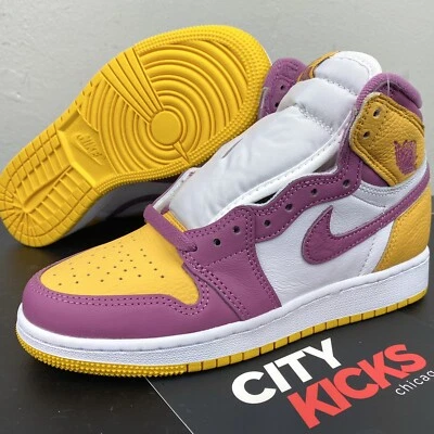 Nuevo Nike Air Jordan 1 Retro Alto GS Talla 4Y Mujer Talla 5.5 Brotherhood 575441 706 Foto 1 de 4