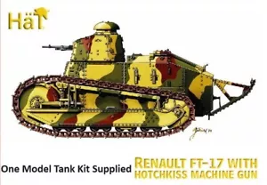 Mütze Erster Weltkrieg Renault FT-17 Panzer mit Hotchkiss Maschinengewehr - 8114 - 1 Anguss - Bild 1 von 3