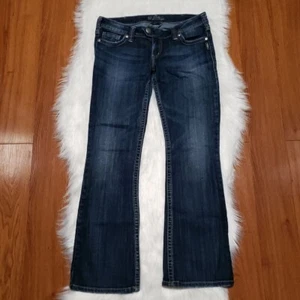 Silver Jeans Co Tuesday Bootcut Dark Wash Blau Stretch Denim Damen Jeans 30x31 - Bild 1 von 7