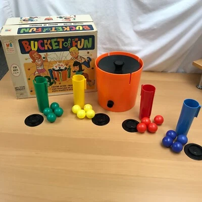 Vintage 1968 BUCKET OF FUN by Milton Bradley - COMPLETE - EXCELLENT - WORKS - Image 1 of 4