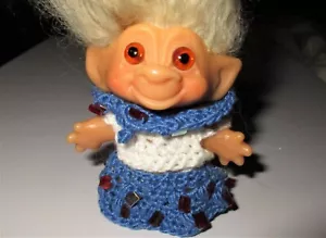 ABITI TROLL PERSONALIZZATI / Adatto per bambole DAM da 2,5 a 2,75 pollici rosso bianco blu us patriot - Foto 1 di 6