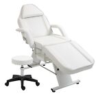 Esthetician Bed with Hydraulic Stool Massage Salon Tattoo Chair with Two Trays