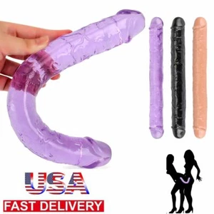 Double Ended Dildo-Dual Sided-Headed Penetration Dong For WOMAN COUPLES MEN - Picture 1 of 15