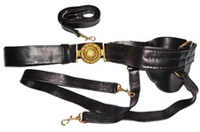 American Civil War Confederate CSA Officers Leather Sword Belt & CS Buckle,